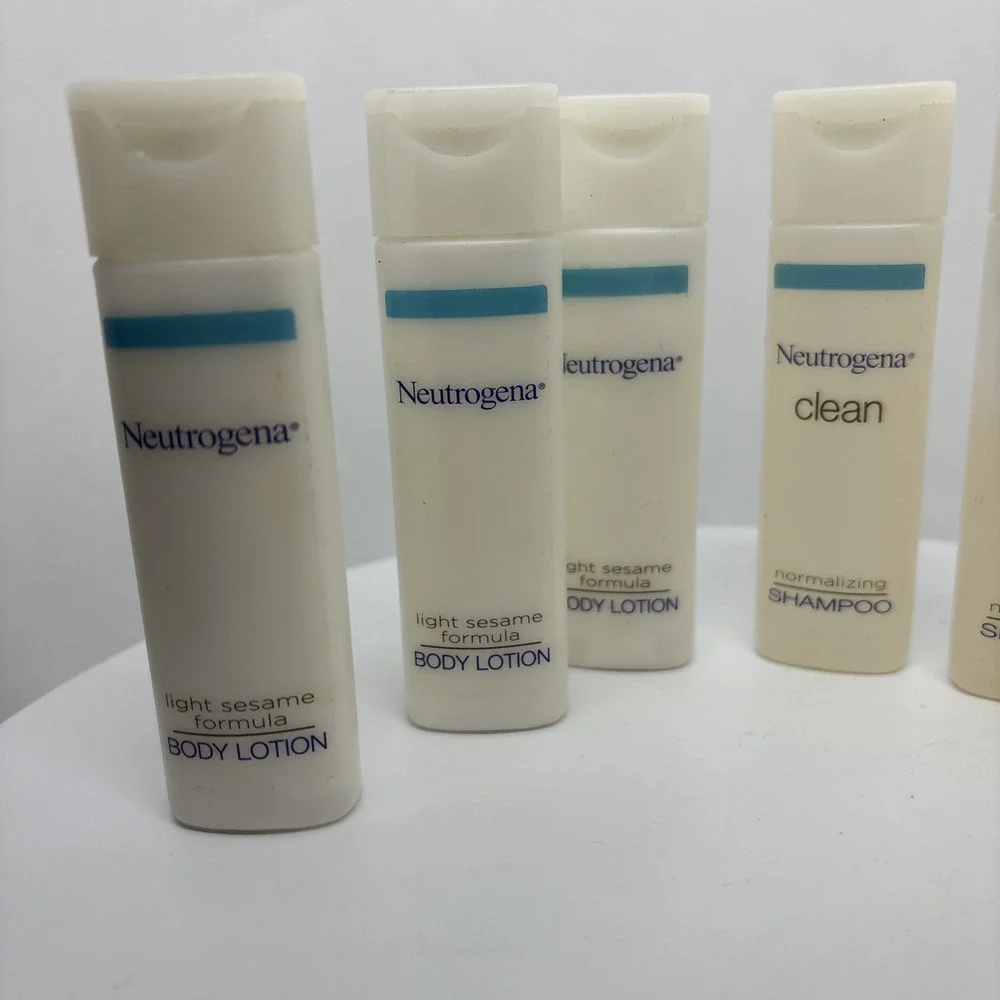 NEW NEUTROGENA Lot Of 7‎ Travel Size Conditioner, Shampoo, Body Lotion